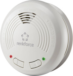 Renkforce LM-101LD Radiowa czujka dymu z możliwością sprzężenia bateryjne (Ø x W) 125 mm x 48 mm