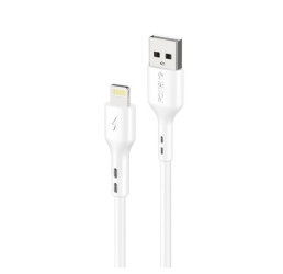 Przyłącze USB IPhone 2.4A białe - 1m