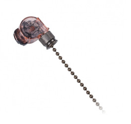 3A 250V Table Lamp Chain Switch, Antique Brass