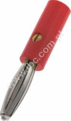 RA-104 RT Wtyk izolowany 4mm, banan. mini, przykręcane, czerwony, RA104RT, WYPRZEDAŻ