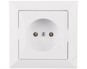 OPAL Gniazdo pojedyncze b/u białe GPt-15 Op