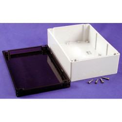 Hammond 1554V2GYSL Watertight PC Enclosure Smoked Lid 240 x 160 x 90 Grey