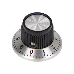 Gałka ze skalą średnica 24mm oś 6mm / 8809