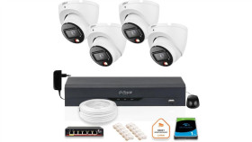Zestaw Monitoringu Ip 4X Kamera 6Mpx Ipc-Hdw1639t-A-Il-0280B-S6 +...