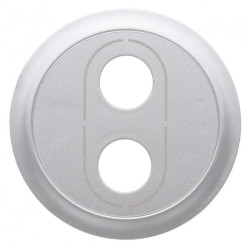 CELIANE Plakietka do gniazda głośnikowego bananowego pojedynczego tytan 068531