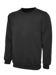 Sweter, Unisex, XL, Czarny, 50% Bawełny, 50% poliestru