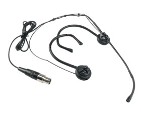 Mikrofon nagłowny, czarny, HM-600B