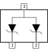 Common anode Zener diode with 30kV ESD protection in SOT-23 package