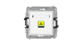 Mini Mechanizm Gniazda Światłowodowego/Optycznego Pojedynczego Biały Mgop-1