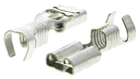 Konektor płaski Żeński 6.35 x 0.81mm długość 20.1mm Izolacja: Nieizolowane Cyna