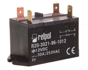Przekaźnik przemysłowy 1Z 30A 12V DC AgSnO2 R20-3021-96-1012 2611748