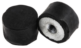 Podstawka antywibracyjna M4 średnica 16mm wysokość całkowita 10mm Nóżka sprężysta żeńska wysokość stopki 10mm