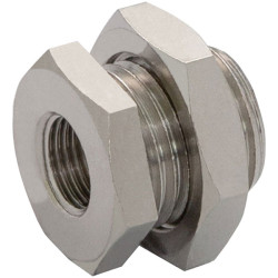 Norgren 160290018 Metric/ISO G Bulkhead Coupling M16 x 1.5 Ext. G1/8 Int.