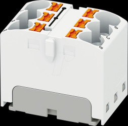 3273802 PTFIX distribution block, 6x4, white