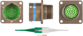 Złącze 37-pinowe Żeński Souriau Sunbank by Eaton Męski Montaż na panelu MIL-DTL-38999 rozmiar 15