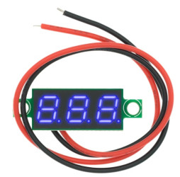 WOLTOMIERZ 0.28 4.5-30V DC, DWA PRZEWODY, NIEBIESKI (MIER-028-2-B)