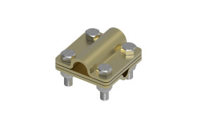 Złącze uniwersalne 3-elem. 60x60 drut8-pręt16 mosiądz 214.6.1 MS 21401610