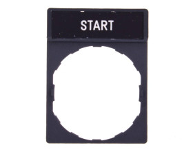 Szyld opisowy 30x40mm z etykietą 8x27mm START ZBY2303