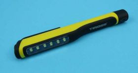 LATARKA AKU.RĘCZ.6+1xLED 3xR03 YELLOW