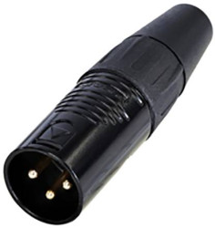 Rean AV RC3M-B Złącze męskie XLR złącze męskie proste Ilość styków: 3 1 szt.