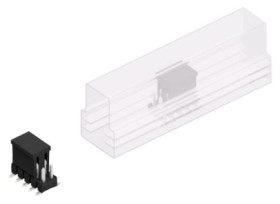 Pin header, 10 pole, pitch 2.54 mm, angled, black, SL11SMD04010ZBSM