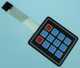 KLAWIATURA MEMBR.12-PRZYCISKÓW BEZ ZNAKÓ