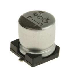 Kondensator 10μF 50V dc SMD CHEMI-CON roztaw: 1.4mm 5 x 5.2mm