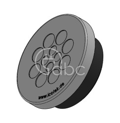 Przepust kablowy niedzielony KEL-DPZ 50, na 12 przewodów, 43752