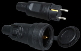 190716017 Lockable solid-rubber plug /socket