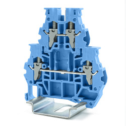 Blok zacisków przelotowych RS PRO poziomy: 2 24 → 10AWGZacisk 32A 1 kV