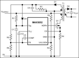 MAX5053 Current Mode PWM Controller With Error Amplifier For Isolated/Non-Isolated Power Supplies
