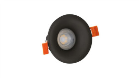 Fiale V Gu10 Oczko Gu10 250V Ip20 Fi85x35mm Czarny Okrągła