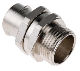 Łącznik do kanałów kablowych Adaptaflex gwint M20 20mm Przegub Mosiądz IP40 Srebrny