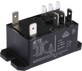 Przekaźnik mocy 12V dc DPDT TE Connectivity, montaż kołnierzowy 86Ω Szybkie łączenie