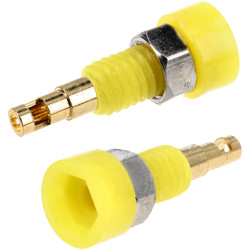 TruConnect 170590 2mm Insulated Test Socket Gold Plated Yellow