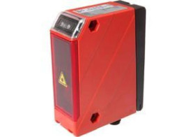 Czujnik laserowy przycisk, 90x70x30 mm, 18-30 V DC, 2x PNP/NPN push/pull, 1 V ... 10 V, 5-stykowe złącze wtykowe M12, IP67