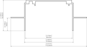 Profil led TES-16 1m Kluś
