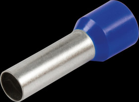 490918 Aderendhülsen, Ø 16,0 mm², 28 mm, blau, 100er-Pack