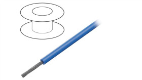 7058/19 Bl005 Przewód Na Rolce O Długości 30,5M Linka Cu, 150V Pvc Niebieski...