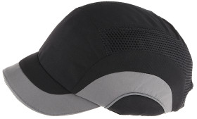 Czapka ochronna JSP Krótki HDPE Czarny 52 - 65cm