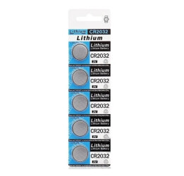 CR2032 - 5 pcs 3V Lithium Battery - 5 pcs Pack