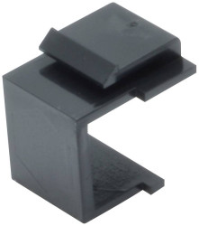 Zaślepka do krosownicy modułowej (Keystone), kolor czarny (RAL 9005)