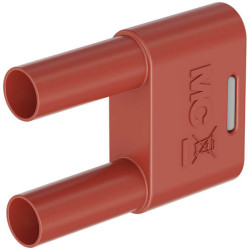 St&#xE4;ubli 664012-22 SKS-4N-19 Connector Red 4mm Insulated Brass Plug 1 pc