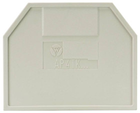 Wieland Electric 07.311.6155.0 Płyta zamykająca szary 10 szt.