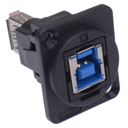 XLR Feedthrough Connector USB 3.0 B to USB 3.0 A CP30206N