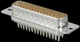 D-SUB plug, high density, 44-pin, straight