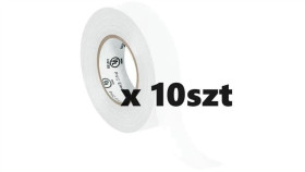 Taśma Izolacyjna Biała 25M 10-Pak /Opak = 10Szt/