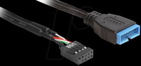 83777 USB 2.0 pin header fem&gt; USB 3.0 pin male 60 cm