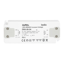 Zasilacz LED slim 24V DC / 20W ZNS-20-24