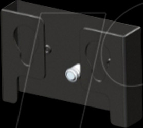 EPDU-BRKT PDU mounting bracket, set of 2, black